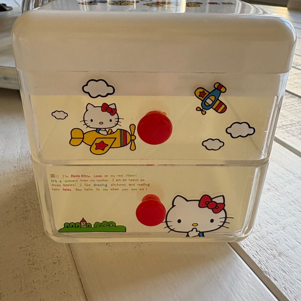 Hello Kitty Two-Drawer Organizer with Red Knobs